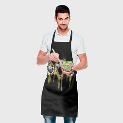 Фартук кулинарный Череп 23, цвет: 3D-принт — фото 2