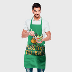 Фартук кулинарный Поцелуй меня - я ирландец, цвет: 3D-принт — фото 2