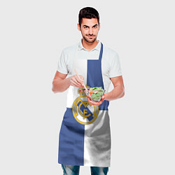 Фартук кулинарный Real Madrid: Blue style, цвет: 3D-принт — фото 2
