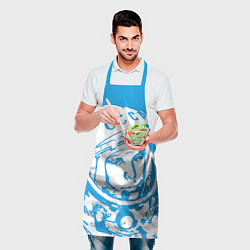 Фартук кулинарный Гагарин: CCCP, цвет: 3D-принт — фото 2