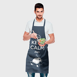 Фартук кулинарный Keep Calm & Squirtle, цвет: 3D-принт — фото 2