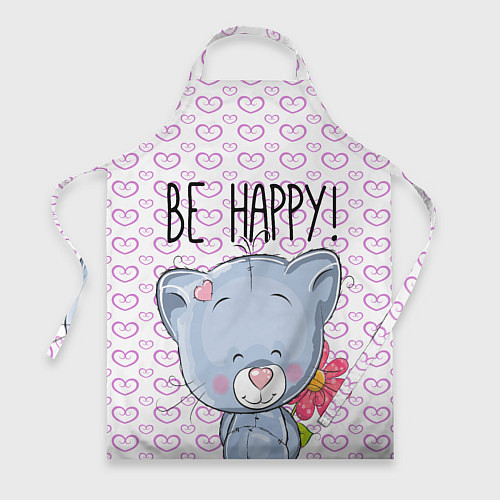 Фартук Cat: Be Happy / 3D-принт – фото 1