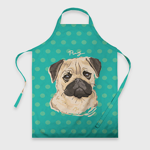 Фартук Pug Mops / 3D-принт – фото 1