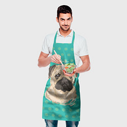 Фартук кулинарный Pug Mops, цвет: 3D-принт — фото 2