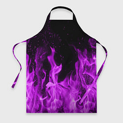 Фартук кулинарный Фиолетовый огонь, цвет: 3D-принт