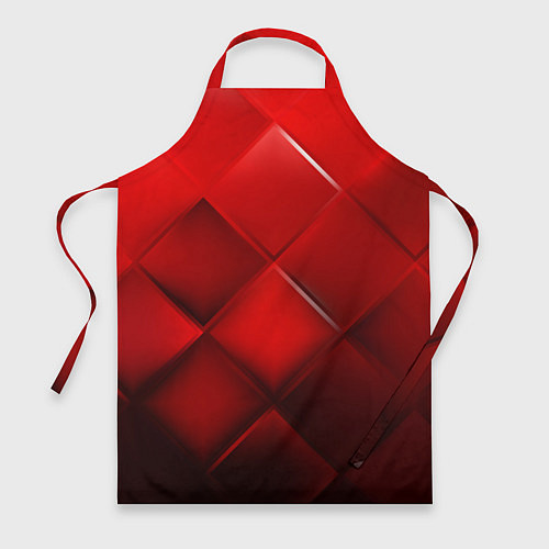 Фартук Red squares / 3D-принт – фото 1