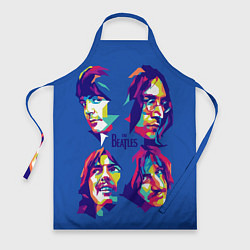 Фартук кулинарный The Beatles: Faces, цвет: 3D-принт