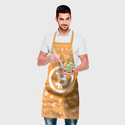 Фартук кулинарный Bitcoin Mandala, цвет: 3D-принт — фото 2