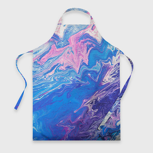 Фартук Tie-Dye Blue & Violet / 3D-принт – фото 1