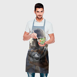 Фартук кулинарный Watch Dogs Man, цвет: 3D-принт — фото 2
