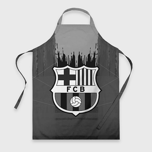 Фартук FC Barcelona: Grey Abstract / 3D-принт – фото 1