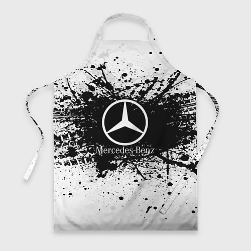 Фартук Mercedes-Benz: Black Spray / 3D-принт – фото 1