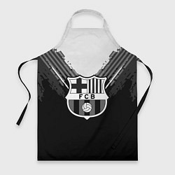 Фартук кулинарный FC Barcelona: Black Style, цвет: 3D-принт