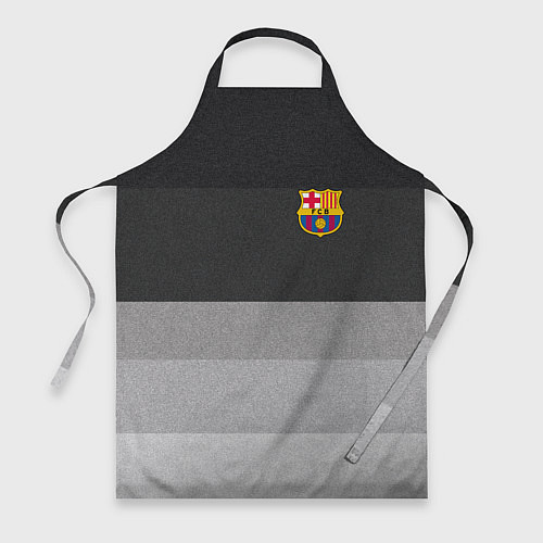 Фартук ФК Барселона: Серый стиль / 3D-принт – фото 1