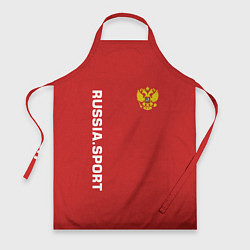 Фартук кулинарный Russia Sport, цвет: 3D-принт