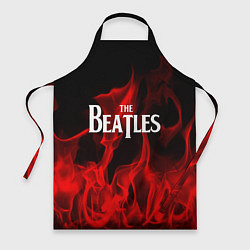 Фартук кулинарный The Beatles: Red Flame, цвет: 3D-принт