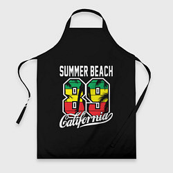 Фартук кулинарный Summer Beach 89, цвет: 3D-принт