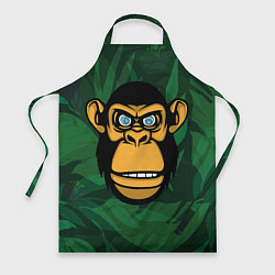 Фартук кулинарный Тропическая горилла, цвет: 3D-принт