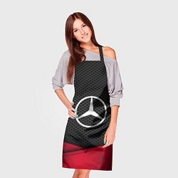 Фартук кулинарный Mercedes Benz: Grey Carbon, цвет: 3D-принт — фото 2