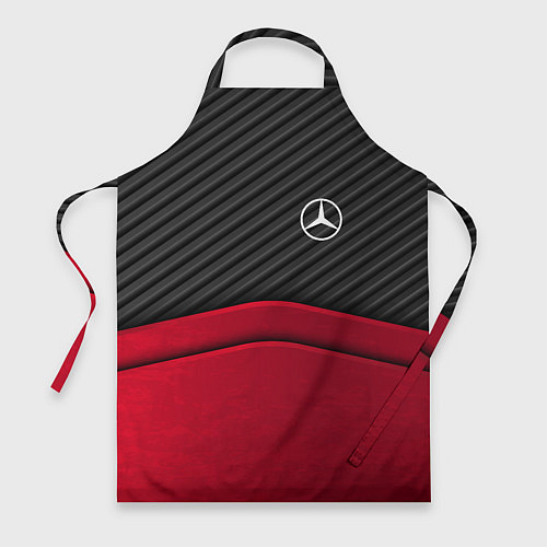 Фартук Mercedes Benz: Red Carbon / 3D-принт – фото 1
