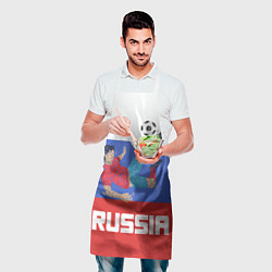 Фартук кулинарный Russia Footballer, цвет: 3D-принт — фото 2