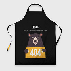 Фартук кулинарный Error 404: Bear, цвет: 3D-принт