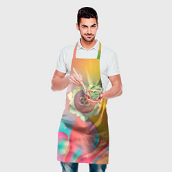 Фартук кулинарный Радужный Ом, цвет: 3D-принт — фото 2