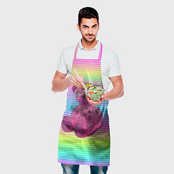 Фартук кулинарный Lil Peep Bear, цвет: 3D-принт — фото 2