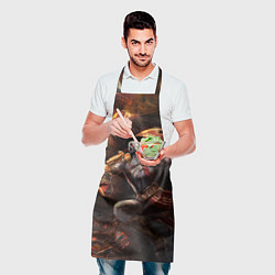 Фартук кулинарный Кратос в ярости, цвет: 3D-принт — фото 2