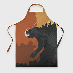 Фартук кулинарный Godzilla: Monster Smoke, цвет: 3D-принт