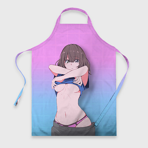 Фартук Ahegao Girl / 3D-принт – фото 1