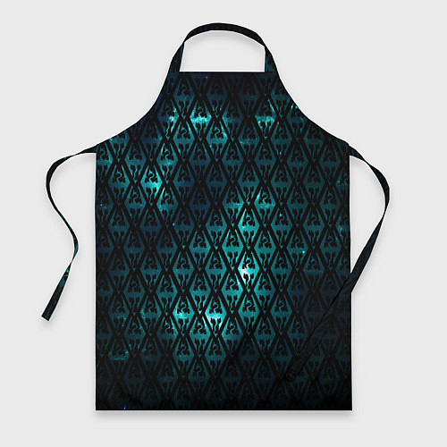 Фартук TES: Blue Pattern / 3D-принт – фото 1