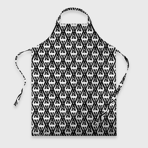 Фартук TES: White Pattern / 3D-принт – фото 1