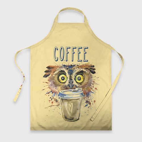 Фартук Owls like coffee / 3D-принт – фото 1