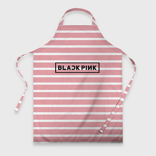 Фартук Black Pink: Striped Geometry / 3D-принт – фото 1