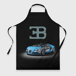 Фартук кулинарный Bugatti - motorsport extreme, цвет: 3D-принт