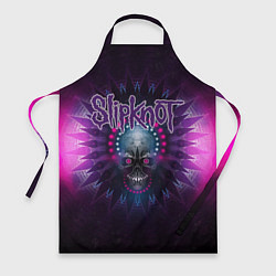 Фартук кулинарный Slipknot: Neon Skull, цвет: 3D-принт