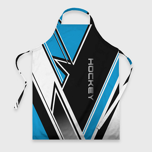 Фартук Hockey black blue white / 3D-принт – фото 1