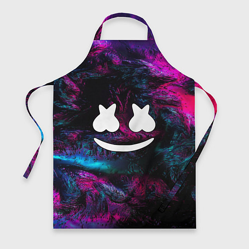 Фартук Marshmello NEON / 3D-принт – фото 1