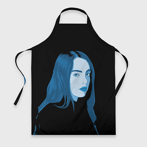 Фартук Billie Eilish: Blue Style / 3D-принт – фото 1