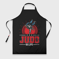 Фартук кулинарный Judo is life, цвет: 3D-принт
