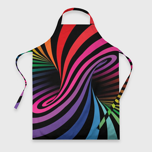 Фартук Радужные полосы - метаморфозы / 3D-принт – фото 1