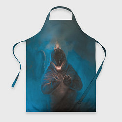 Фартук кулинарный Blue Godzilla, цвет: 3D-принт