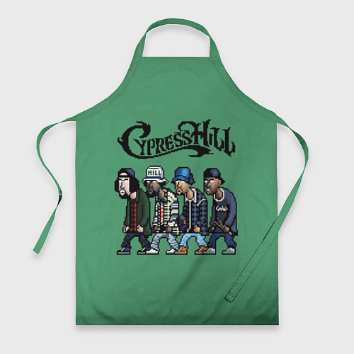 Фартук Cypress Hill - пиксели / 3D-принт – фото 1