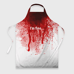 Фартук Im fine halloween