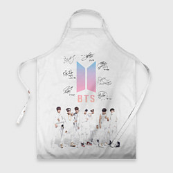 Фартук BTS белый постер