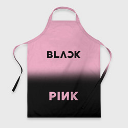 Фартук кулинарный Blackpink - розово-черный, цвет: 3D-принт