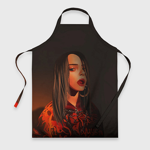 Фартук Billie Eilish: Red Head / 3D-принт – фото 1