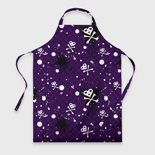 Фартук Эмо 2007 фиолетовый фон / 3D-принт – фото 1