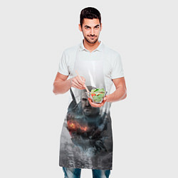 Фартук кулинарный Геральт из Ривии Ведьмак, цвет: 3D-принт — фото 2